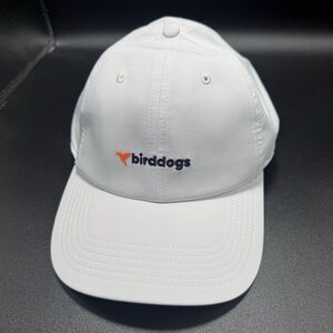 New Birddogs Golf Hat Unisex Adjustable Solid White Breathable